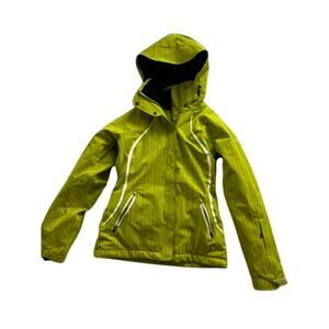 EUC Columbia Omni Tech Womens lime green coat size XS ski jacket warm winter